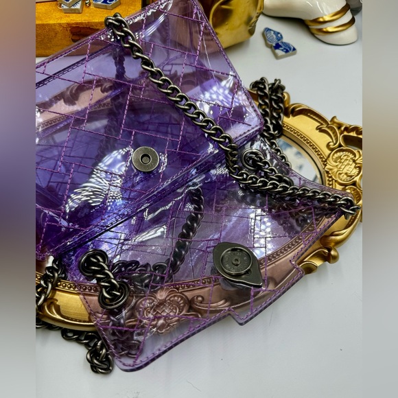 🆕 KURT GEIGER LONDON 🧿 NWOT Mini Kensington Crossbody Bag, Light Purple - Picture 10 of 16
